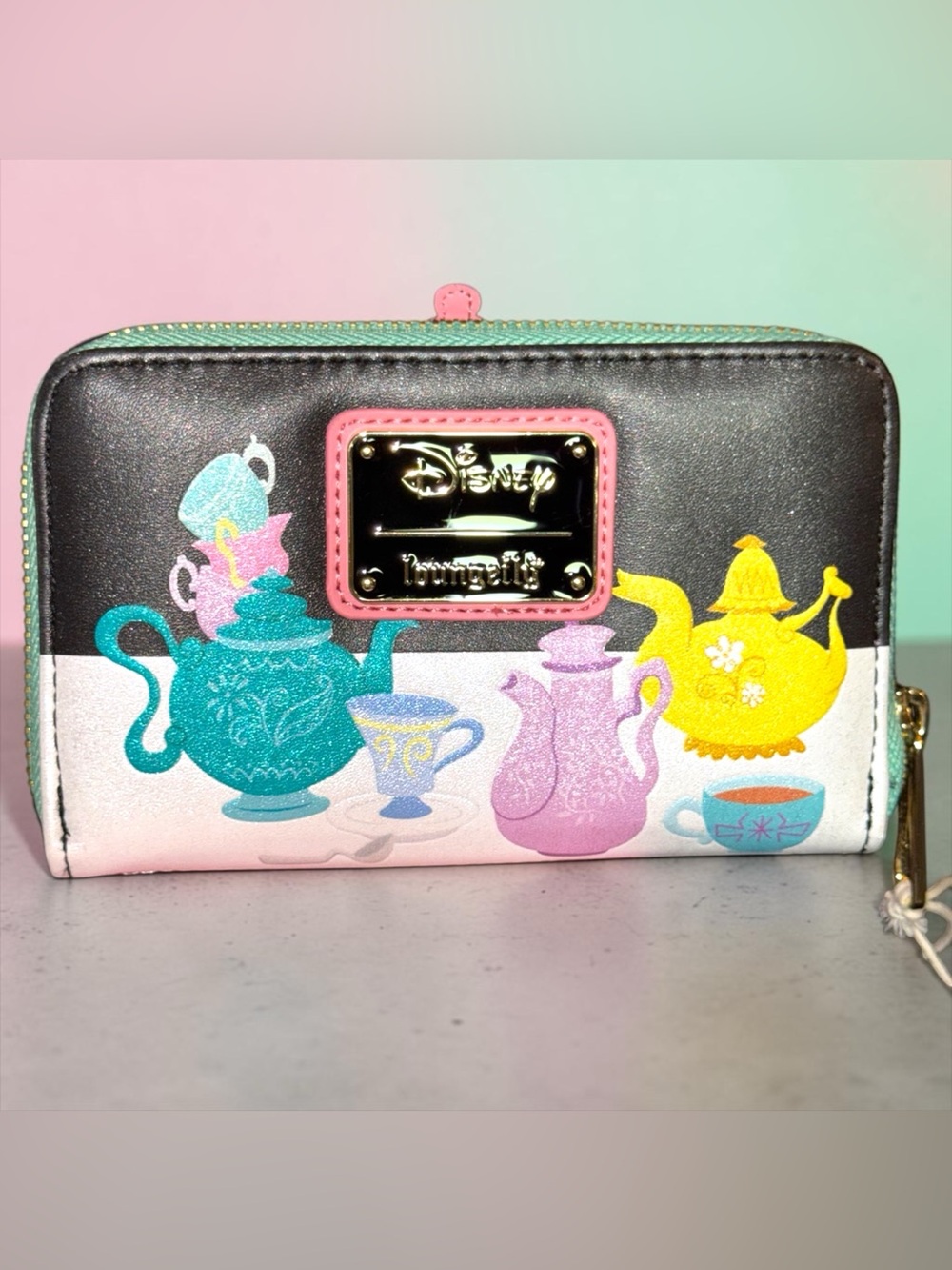Loungefly Disney Alice in Wonderland Mad Hatter Unbirthday Tea Party Wallet